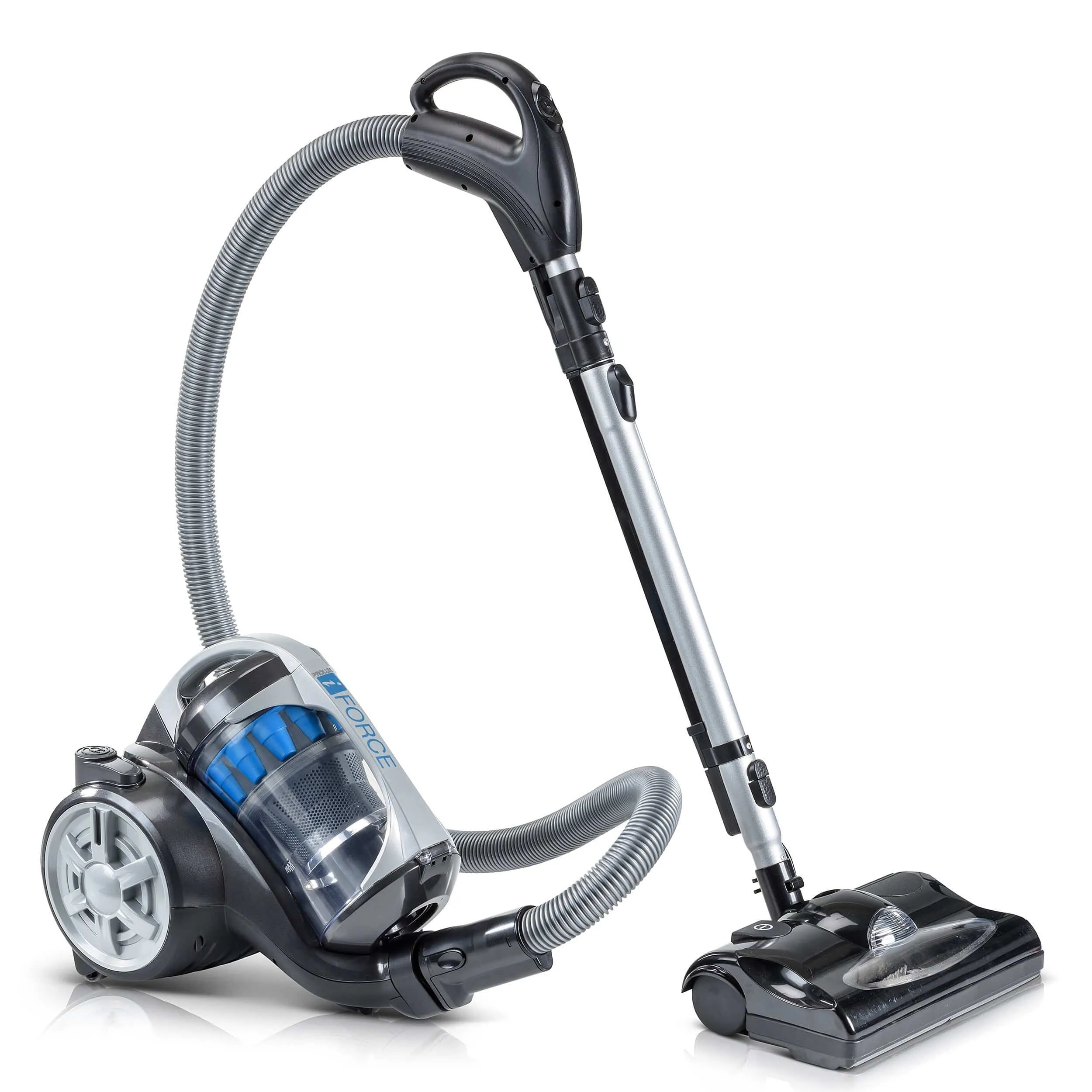 Prolux iFORCE Bagless Canister Vacuum Cleaner With 2 Stage Hepa Filtration & Power Nozzle