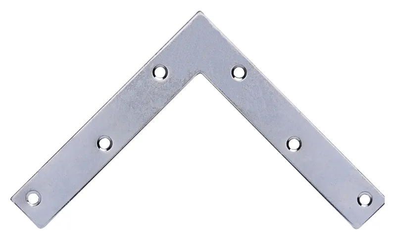 ProSource FC-Z06-01 Corner Brace, 6 in L, 6 in W, 2 mm Thick, Steel, Silver, Zinc :BAG: QUANTITY: 5