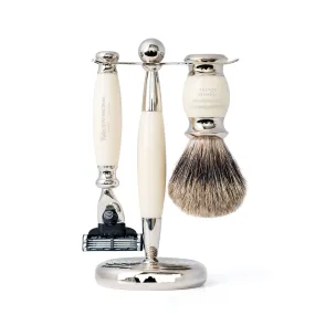 Pure Badger Mach3 Edwardian Shaving Set