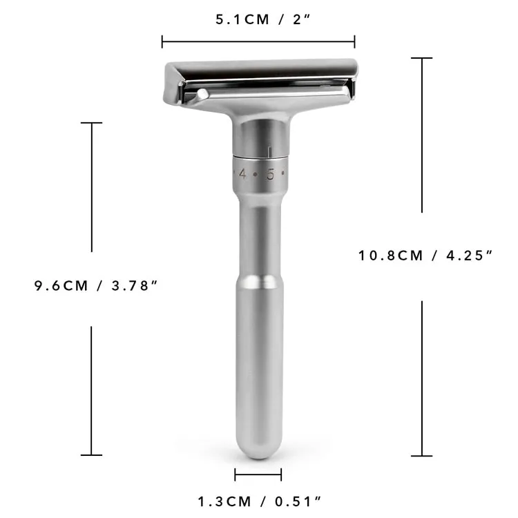 QSHAVE Adjustable  Double Edge Classic Safety Razor