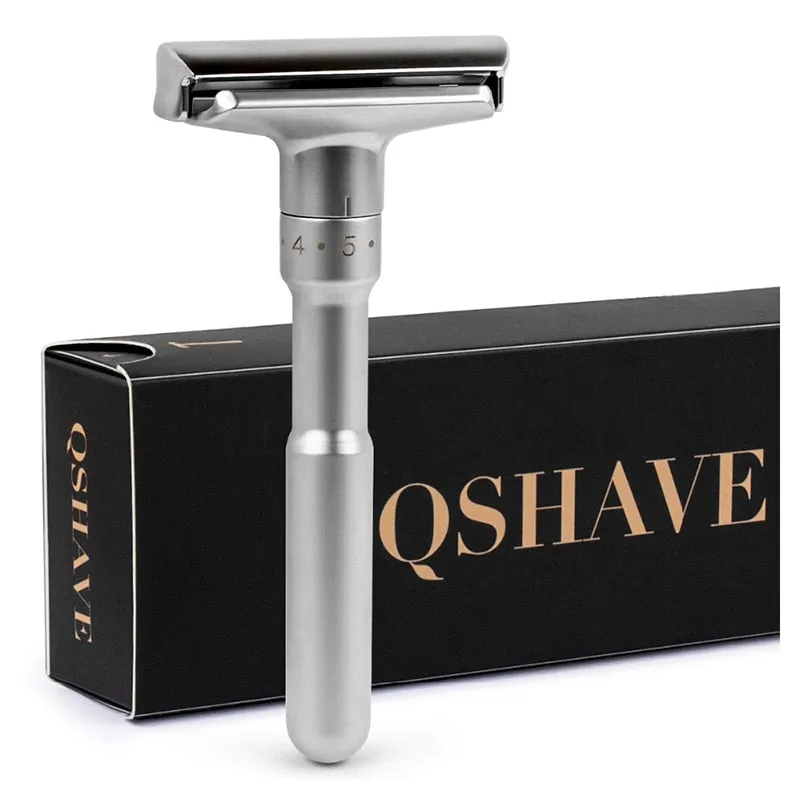 QSHAVE Adjustable  Double Edge Classic Safety Razor