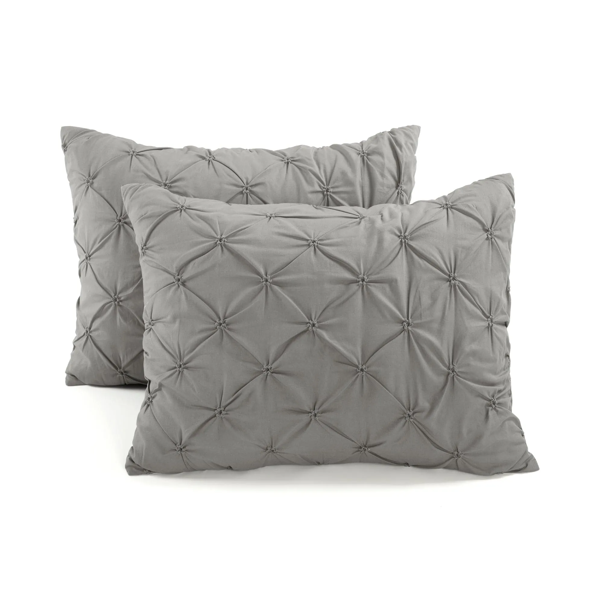 Ravello Pintuck Cotton Comforter 3 Piece Set