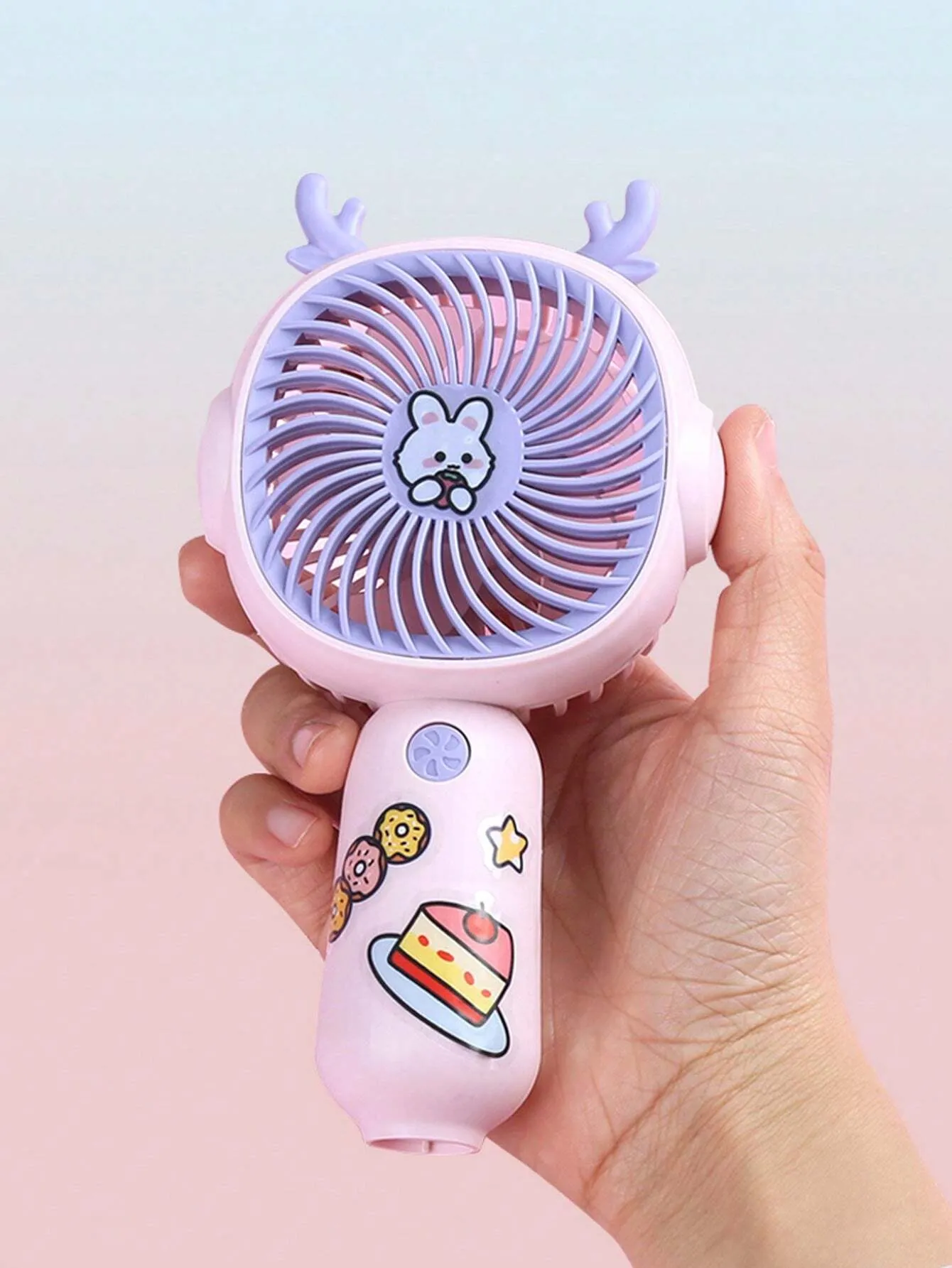 Rechargeable Mini Cartoon Handheld & Table Fan