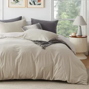 Reversible Two-Tone Sherpa Duvet Cover Set