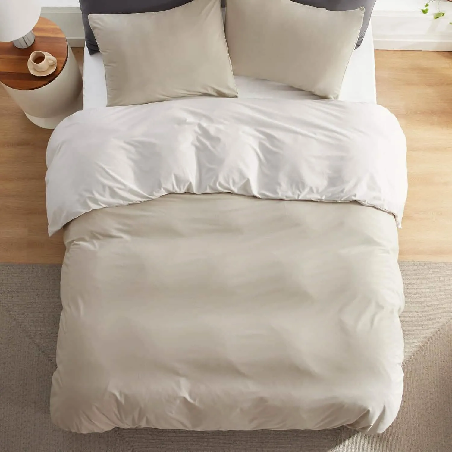 Reversible Two-Tone Sherpa Duvet Cover Set