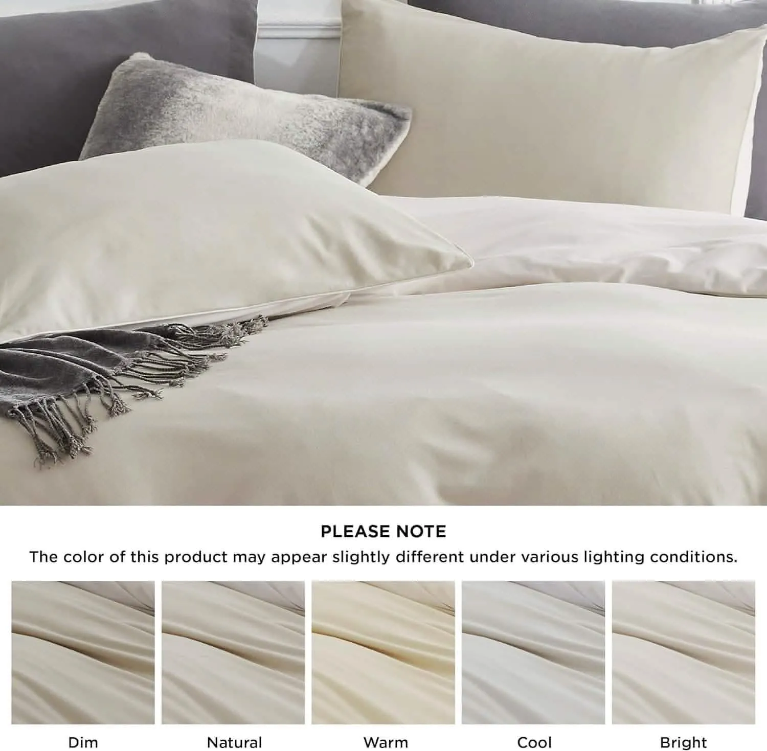 Reversible Two-Tone Sherpa Duvet Cover Set