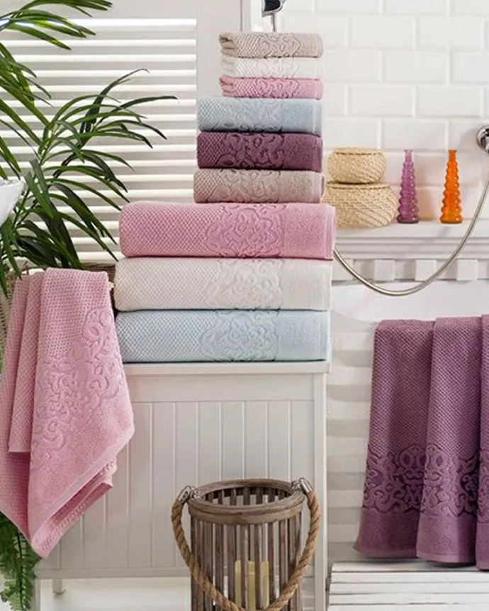 Rose Galata Turkish Cotton Bath Towel 28x56" 1pc