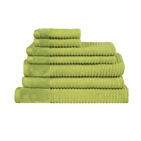 Royal Excellency 7 Piece Cotton Bath Towel Set - Spearmint Green