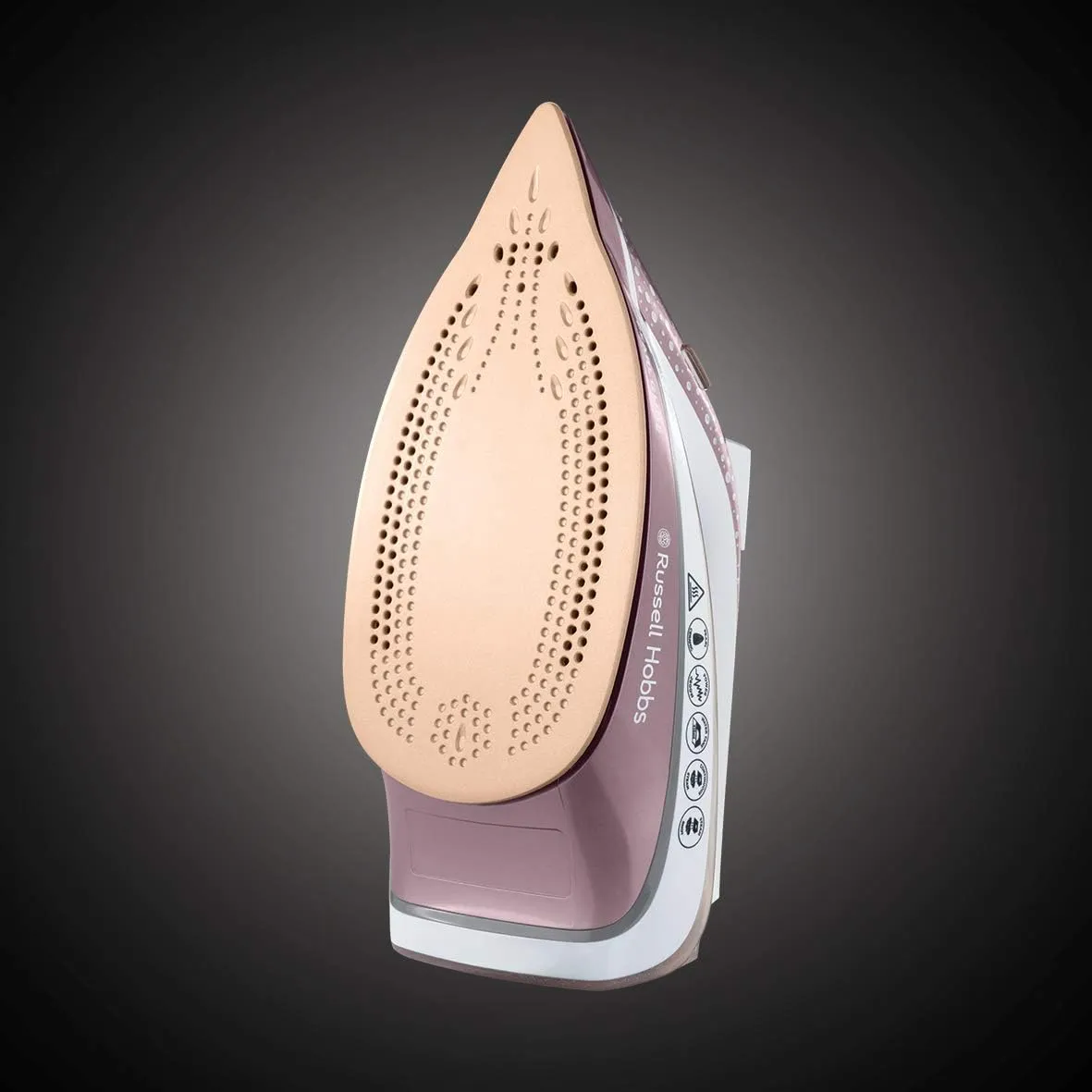 Russell Hobbs Pearl Glide Steam Iron with Pearl Infused Ceramic Soleplate, 315 ml Water Tank