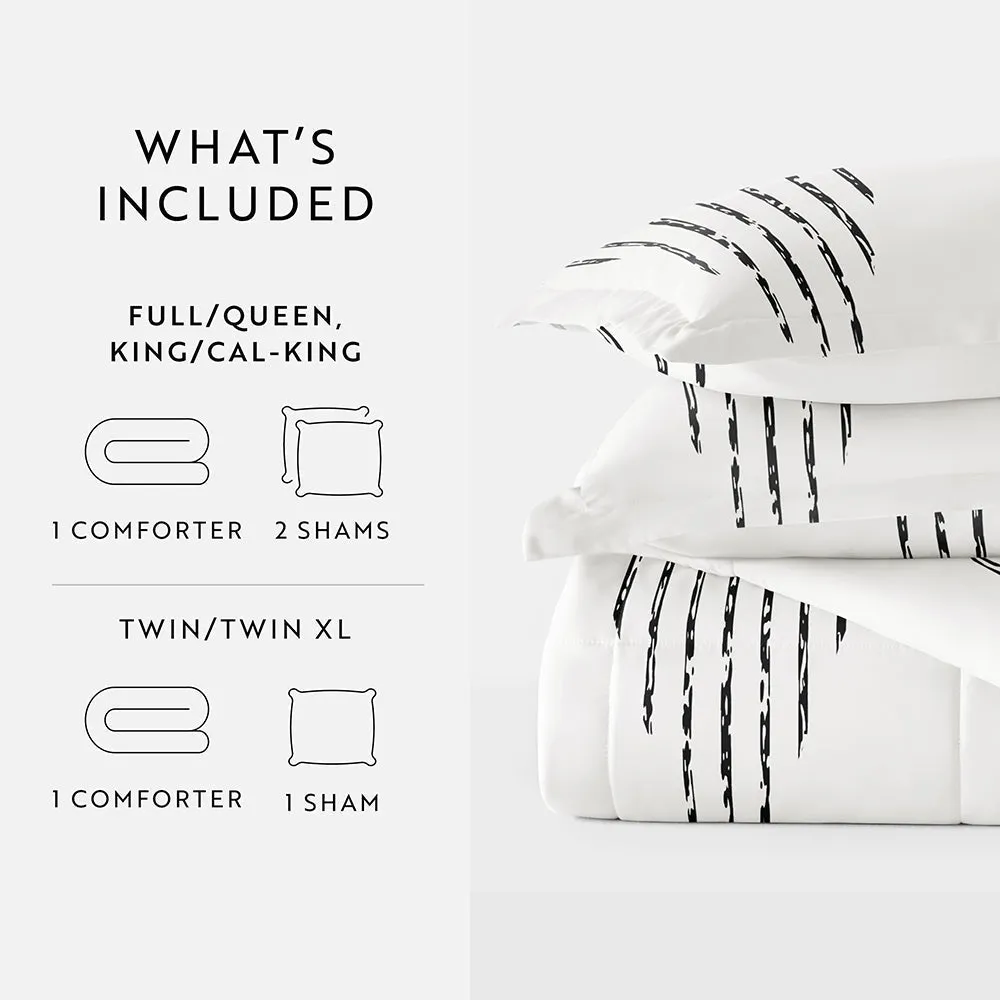 Sale - Patterned Down-Alternative Comforter Set