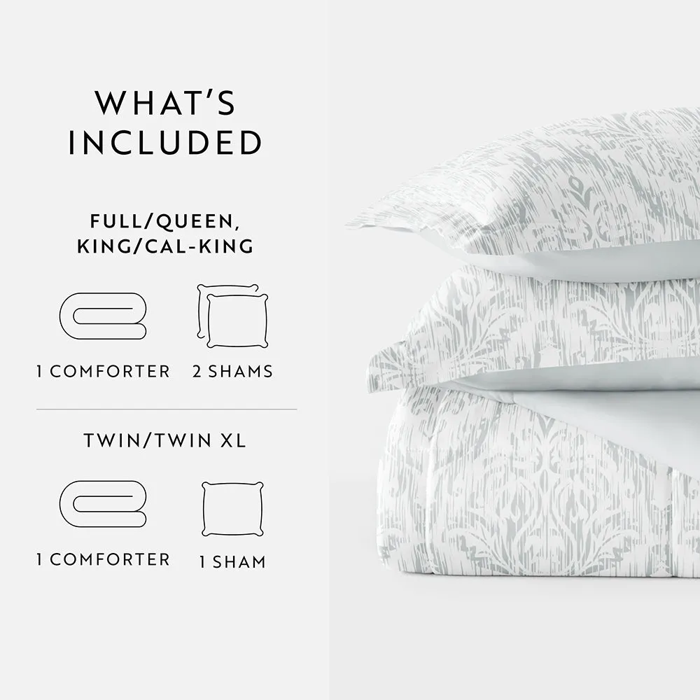 Sale - Patterned Down-Alternative Comforter Set