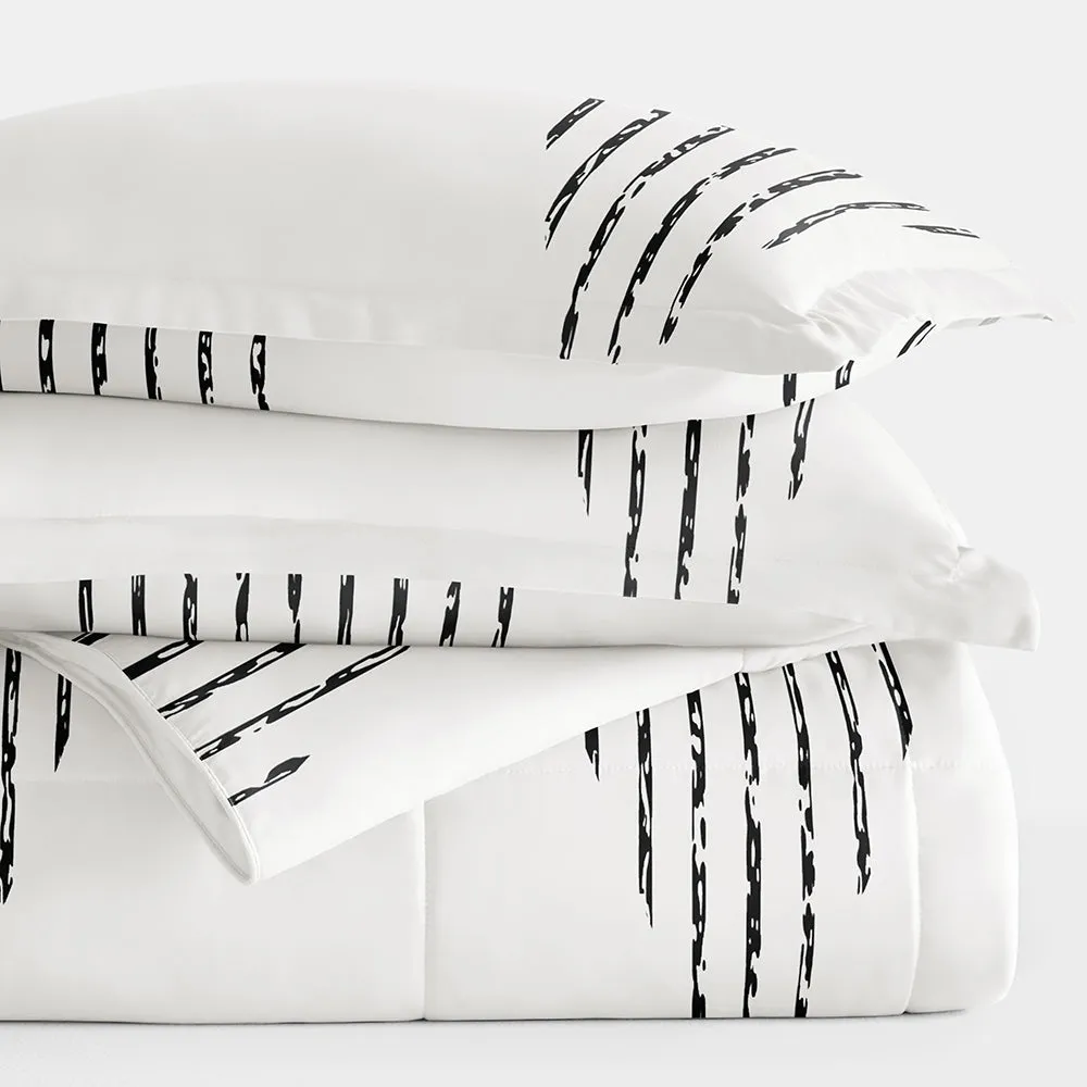 Sale - Patterned Down-Alternative Comforter Set