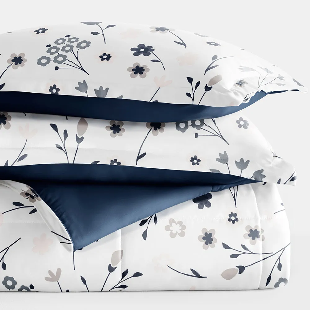 Sale - Patterned Down-Alternative Comforter Set