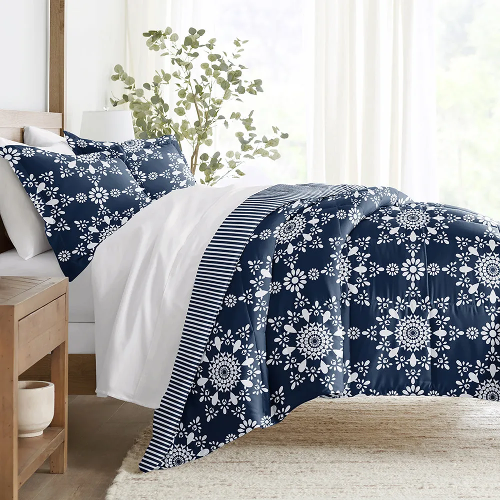 Sale - Patterned Down-Alternative Comforter Set