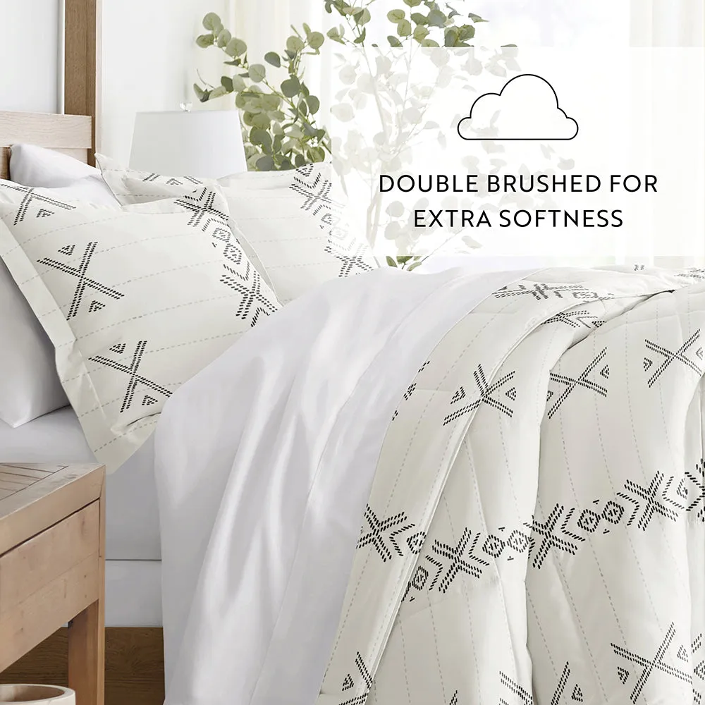 Sale - Patterned Down-Alternative Comforter Set