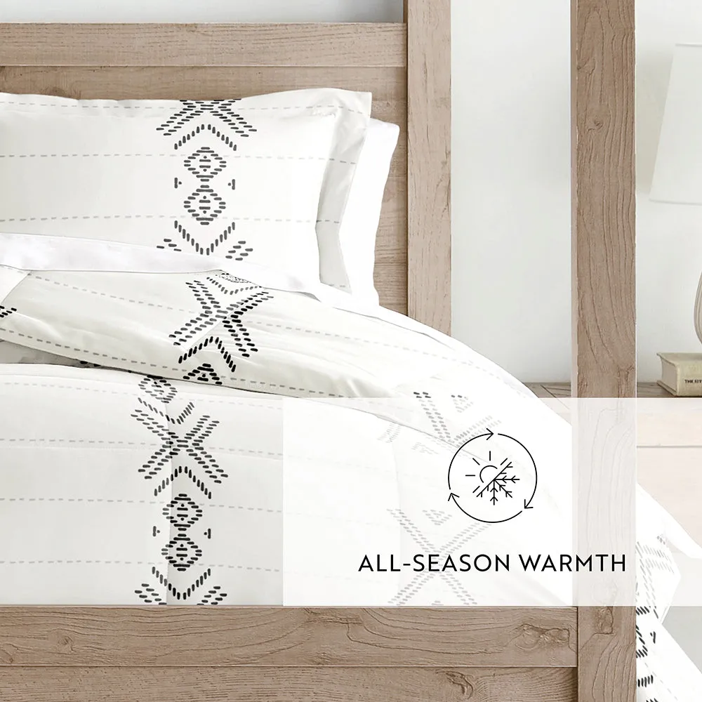 Sale - Patterned Down-Alternative Comforter Set