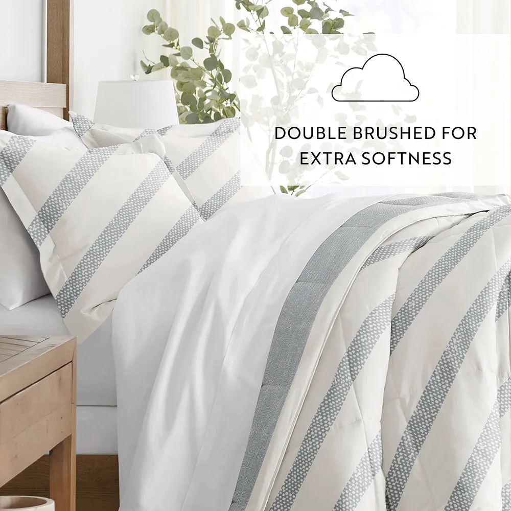 Sale - Patterned Down-Alternative Comforter Set