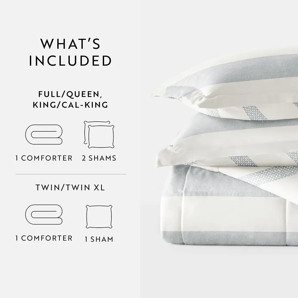 Sale - Patterned Down-Alternative Comforter Set