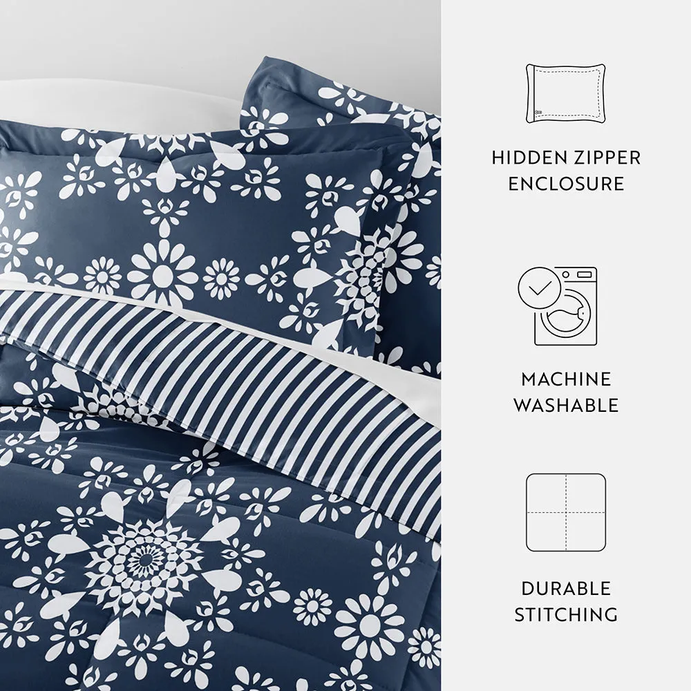 Sale - Patterned Down-Alternative Comforter Set