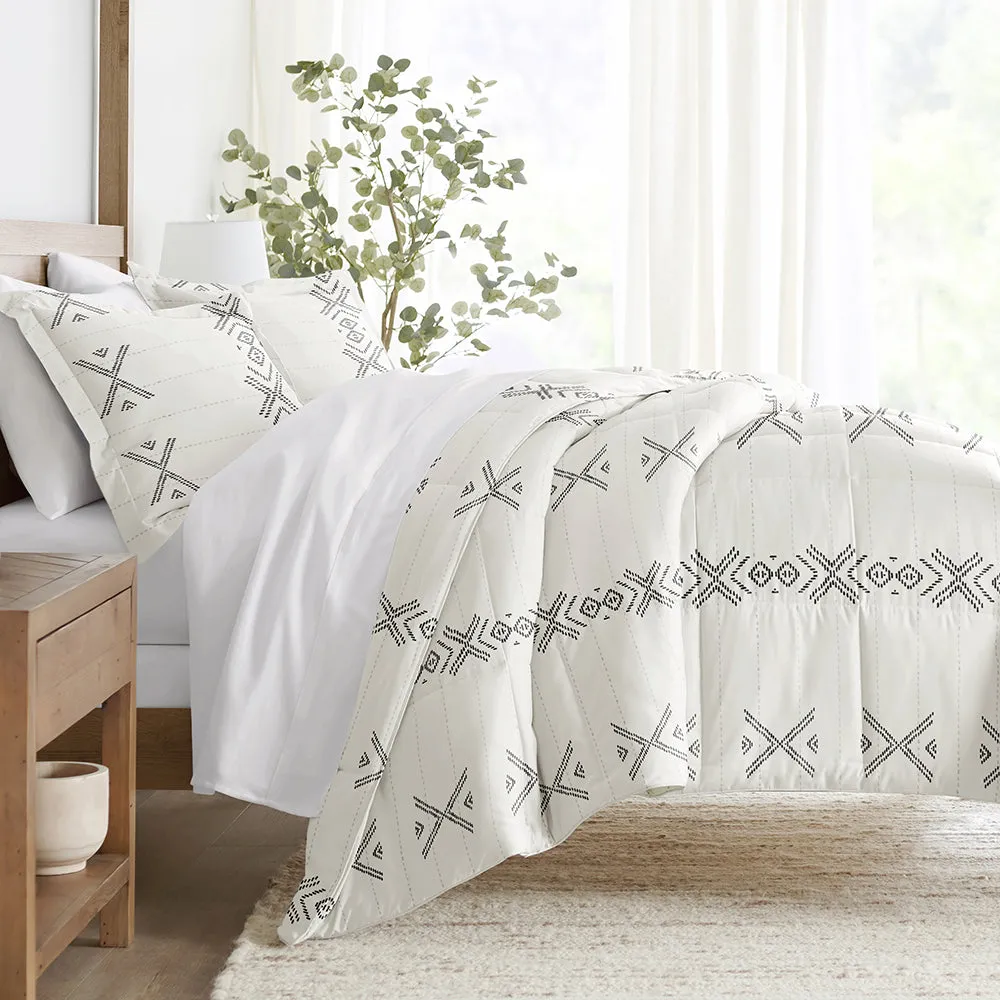 Sale - Patterned Down-Alternative Comforter Set