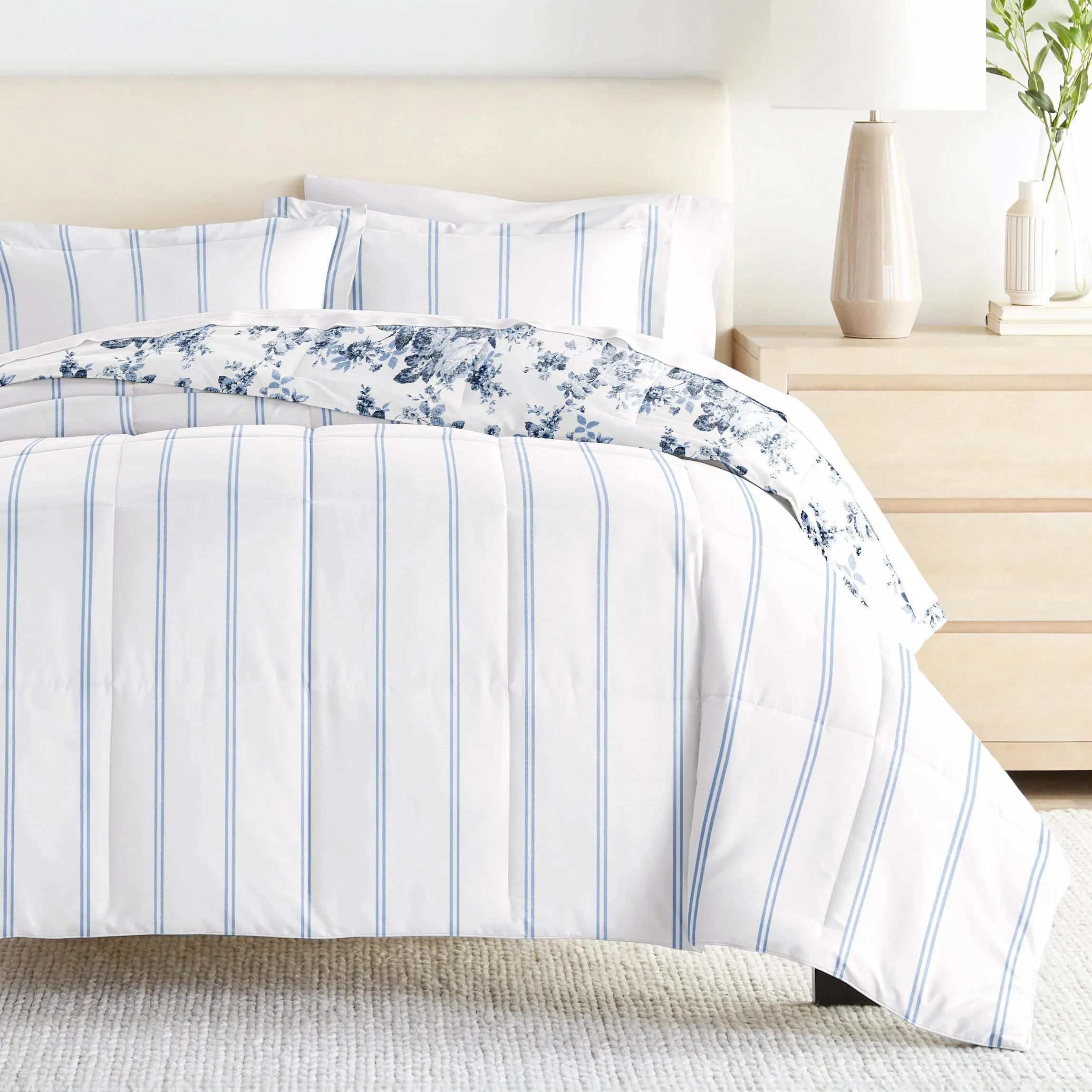 Sale - Patterned Down-Alternative Comforter Set