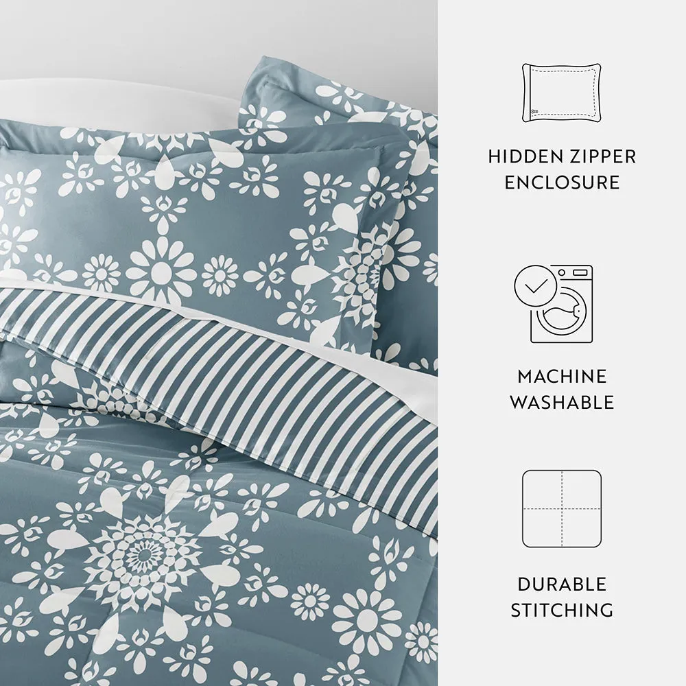 Sale - Patterned Down-Alternative Comforter Set