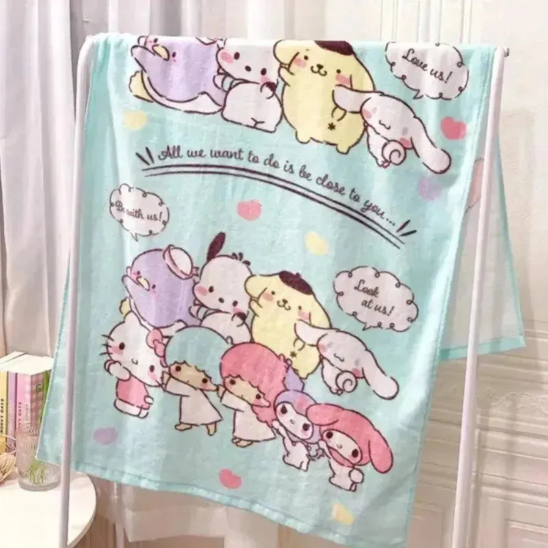 Sanrio Hello Kitty My Melody Big Wrapping Bath Towel