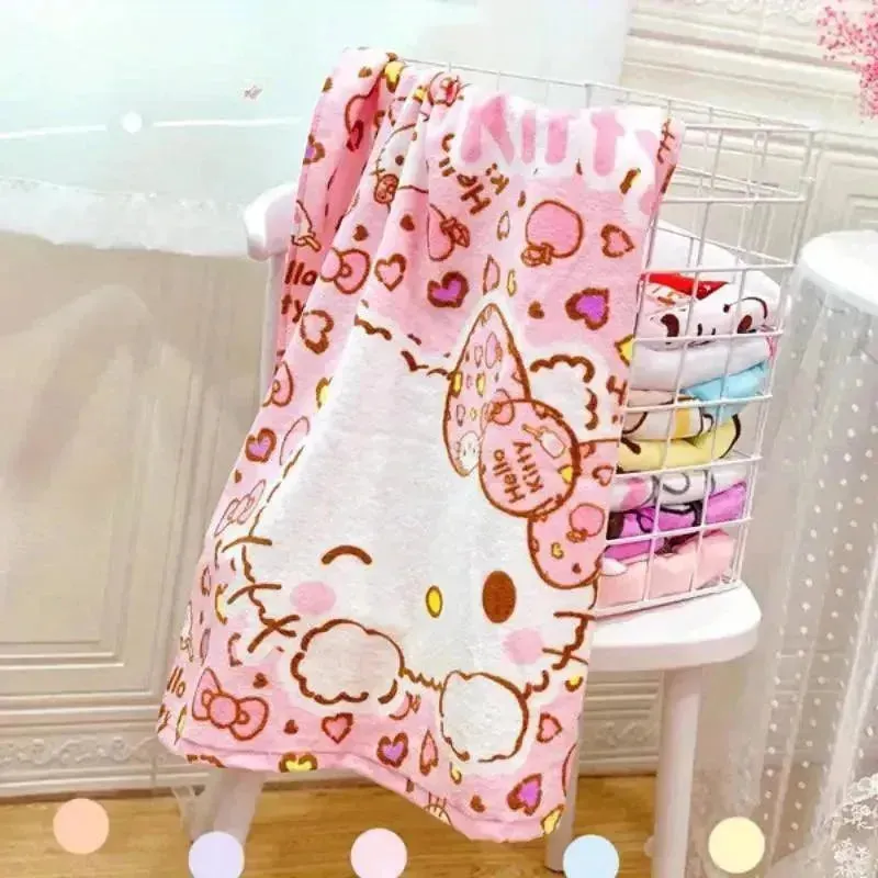 Sanrio Hello Kitty My Melody Big Wrapping Bath Towel