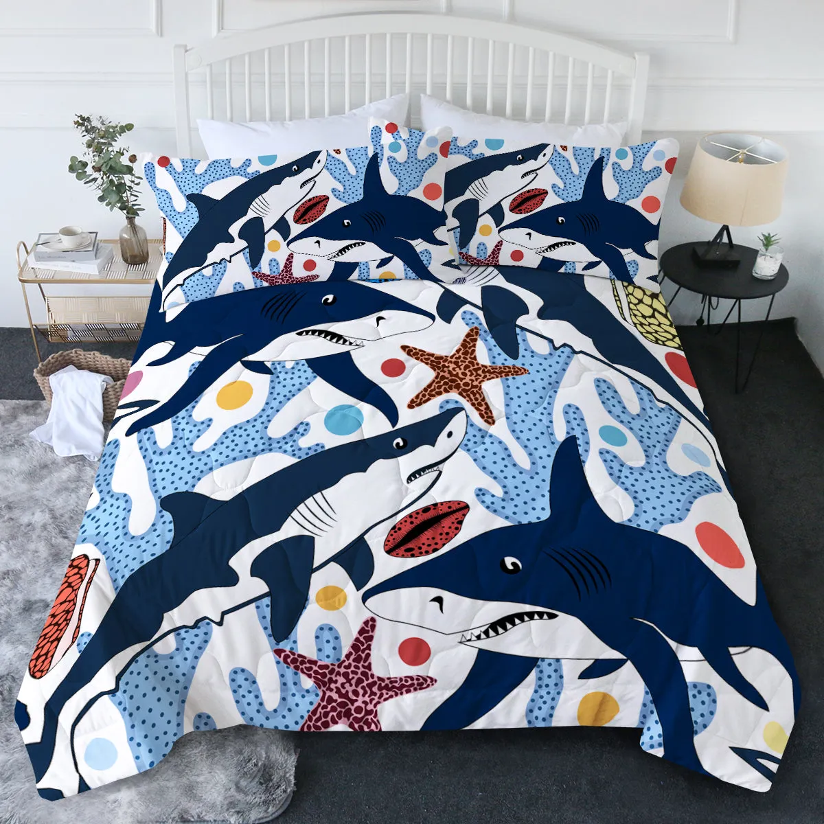 Sassy Sharks Comforter Set