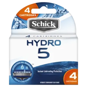 Schick Hydro 5 Blade Refills 4 Cartridges