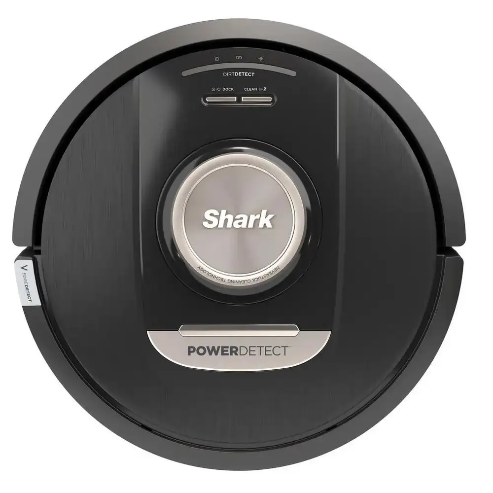 Shark RV2820VEUK PowerDetect Self-Empty Robot Vacuum Cleaner With Up To 100 Minutes Run Time, Black