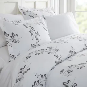 Simple Vine Pattern 3-Piece Duvet Cover Set