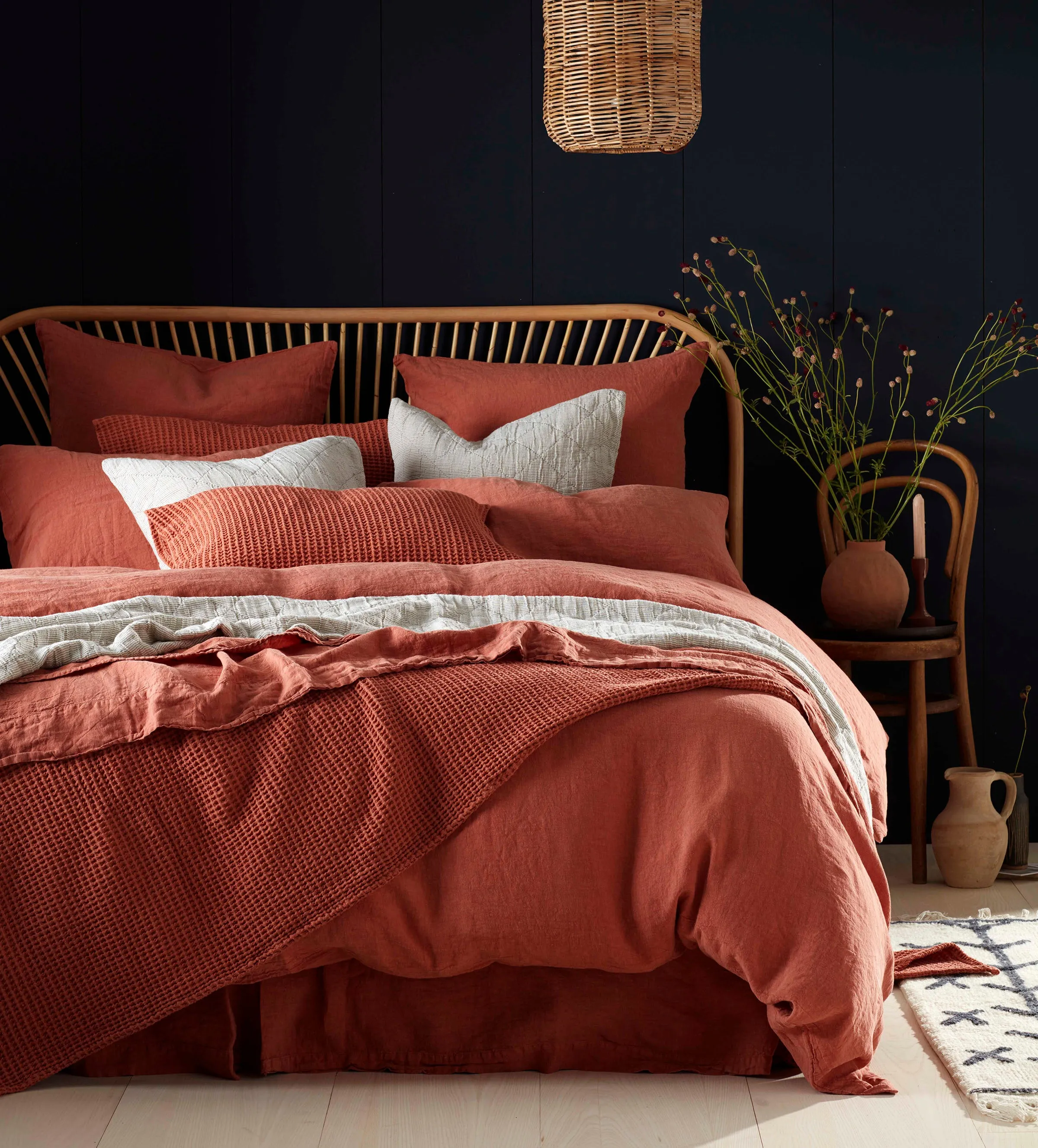 Spice 100% Linen Duvet Cover