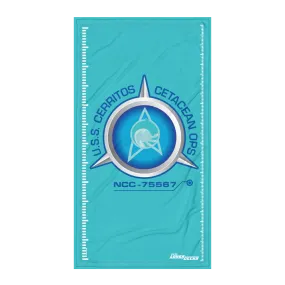 Star Trek: Lower Decks Cetacean Ops Delta Logo Beach Towel