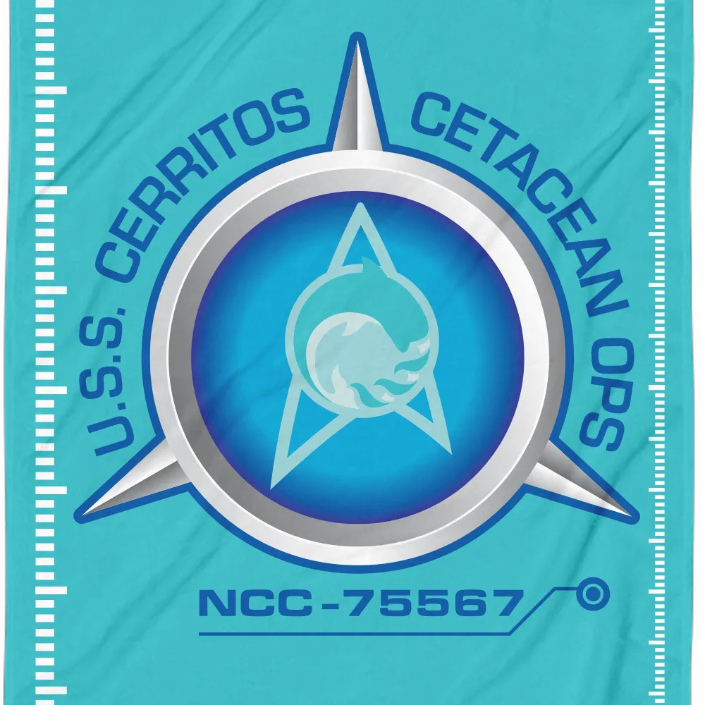 Star Trek: Lower Decks Cetacean Ops Delta Logo Beach Towel