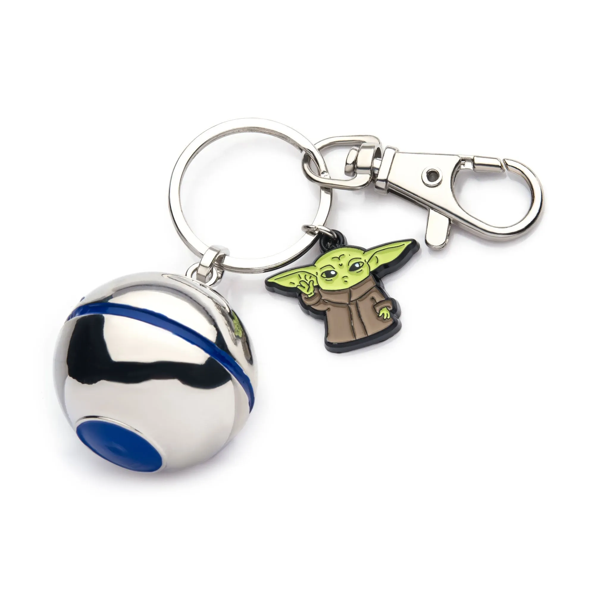 Star Wars: The Mandalorian Grogu (AKA: Baby Yoda/ The Child) Razor Crest Shifter Keychain