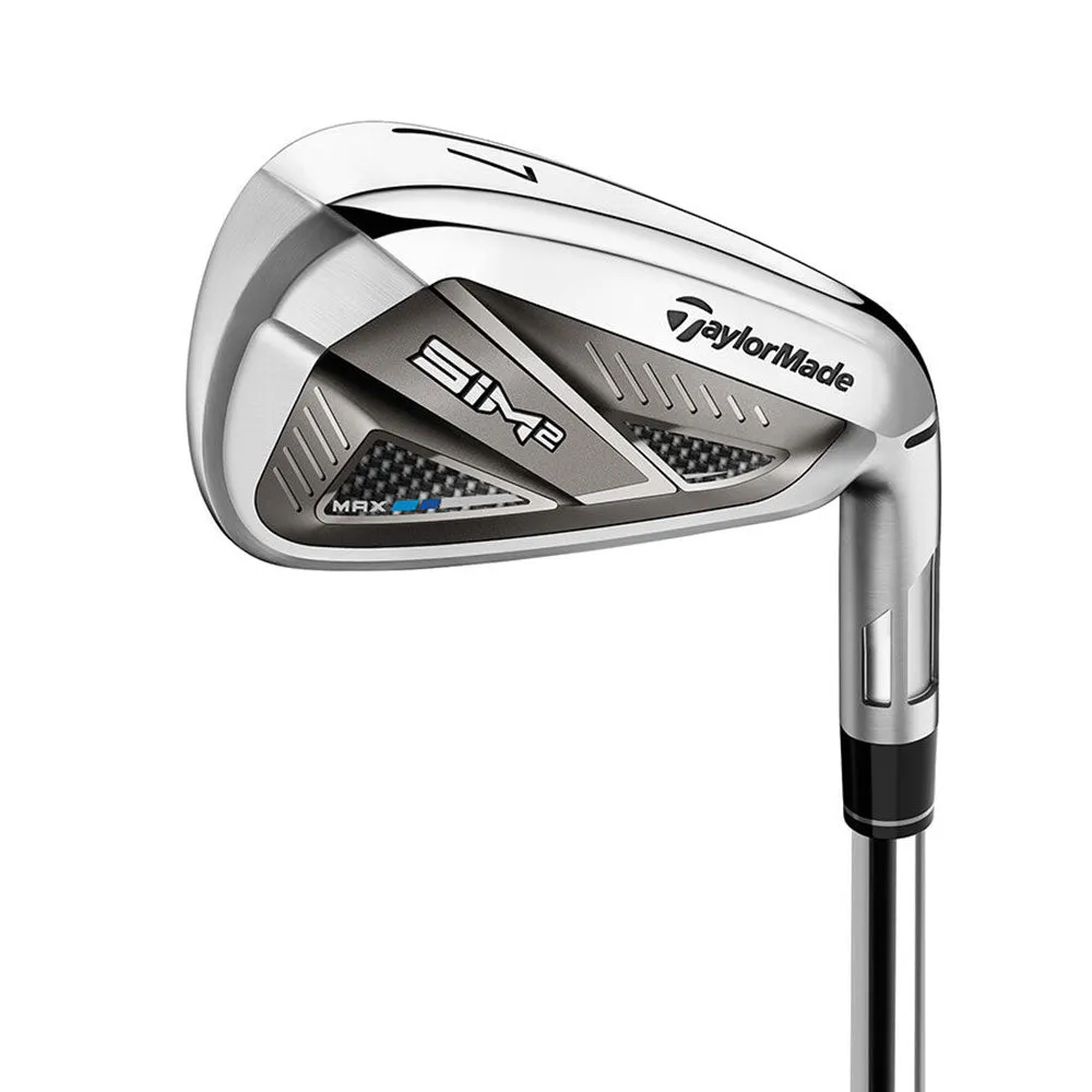 TaylorMade SIM2 Max Left Hand Mens Steel Irons