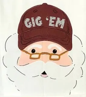 Texas A&M Santa Tea Towel