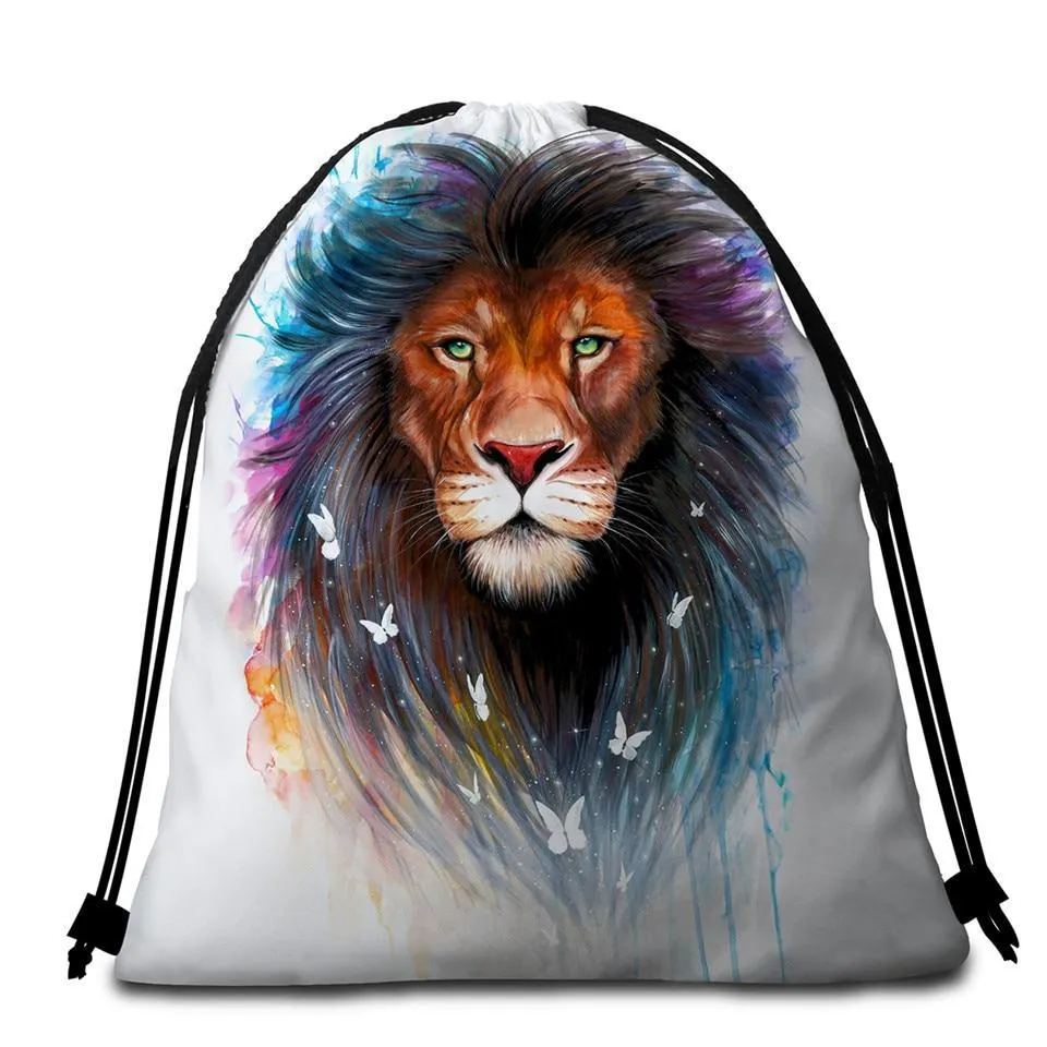 The Original Lion Spirit Towel   Backpack