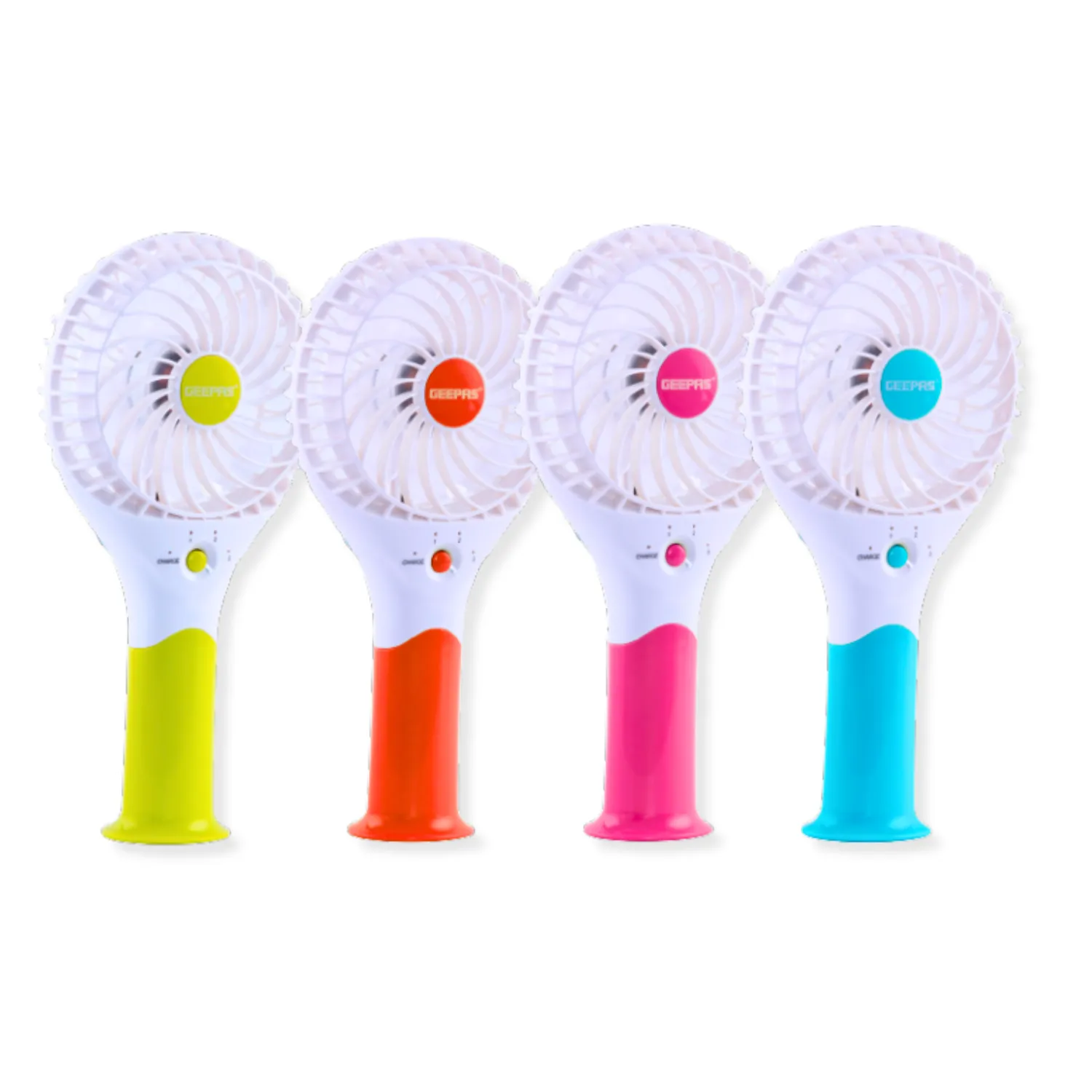 Three-Speed Rechargeable Handheld Fans (4 Colours)