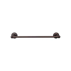 Top Knobs ED8ORBD Edwardian Bath Towel Bar 24 Inch Single - Plain Bplate Oil Rubbed Bronze