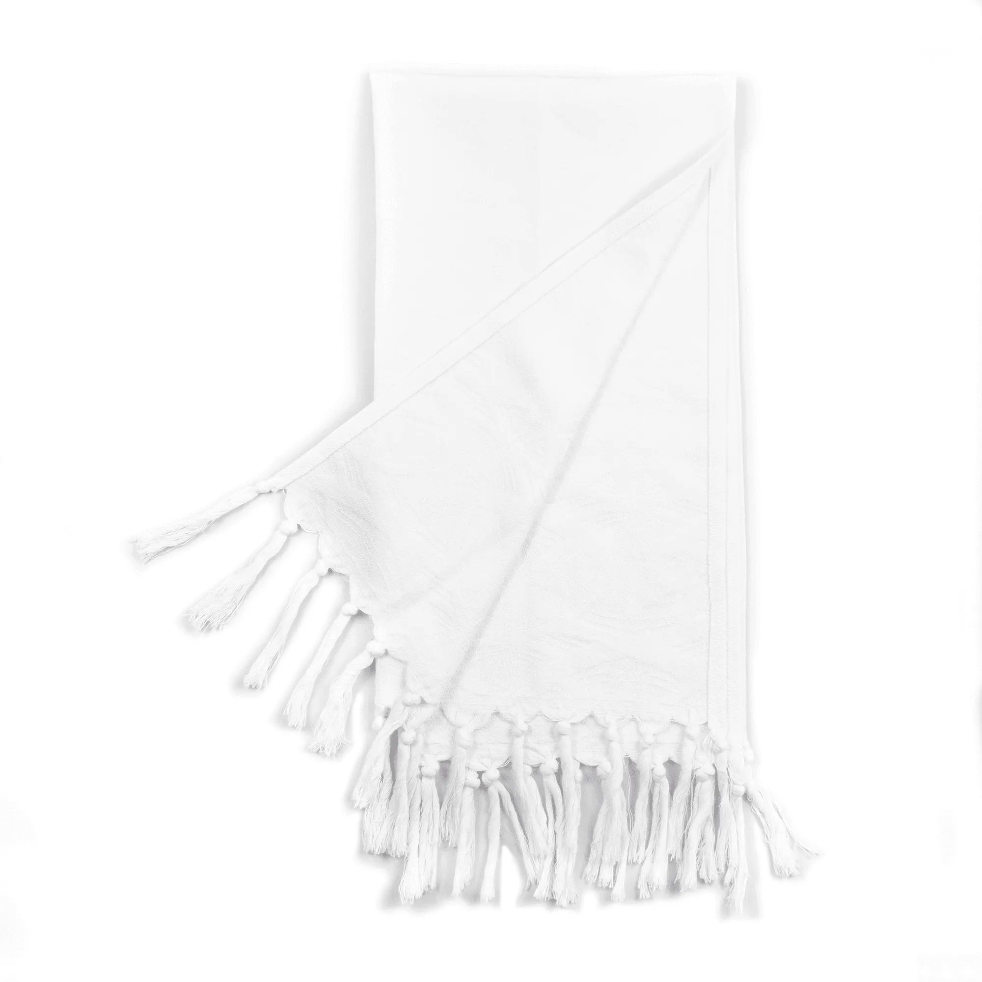 Turkish Cotton Hand Towel | Blanc in White