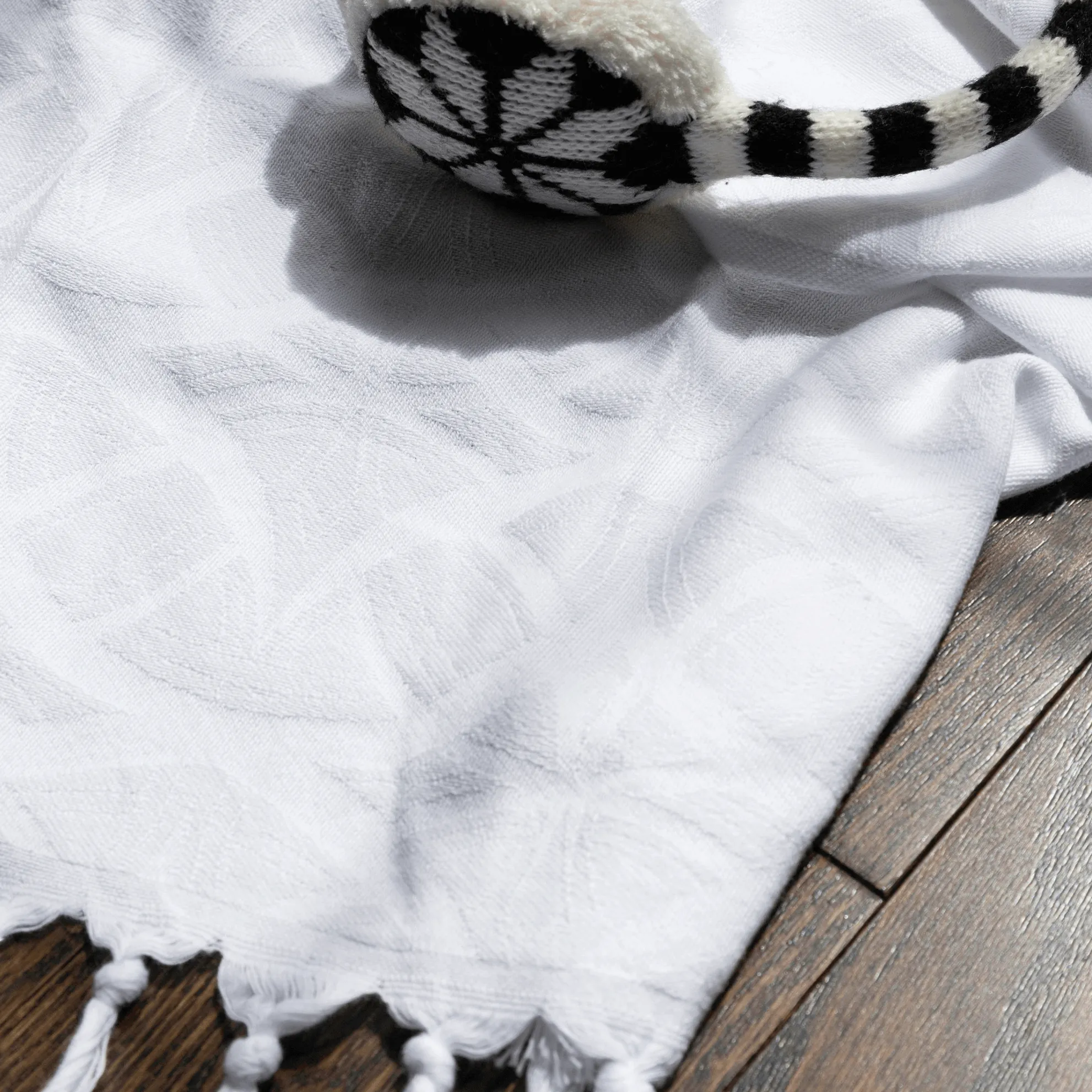 Turkish Cotton Hand Towel | Blanc in White