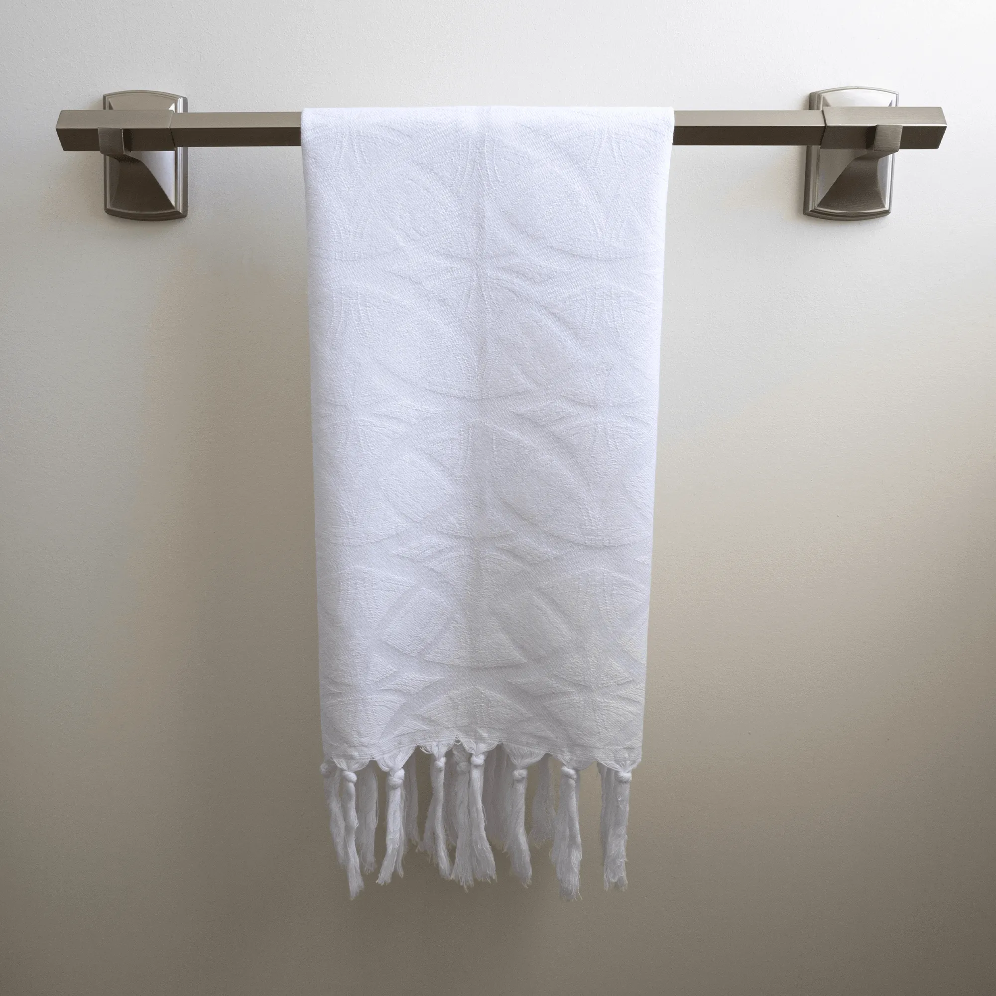 Turkish Cotton Hand Towel | Blanc in White