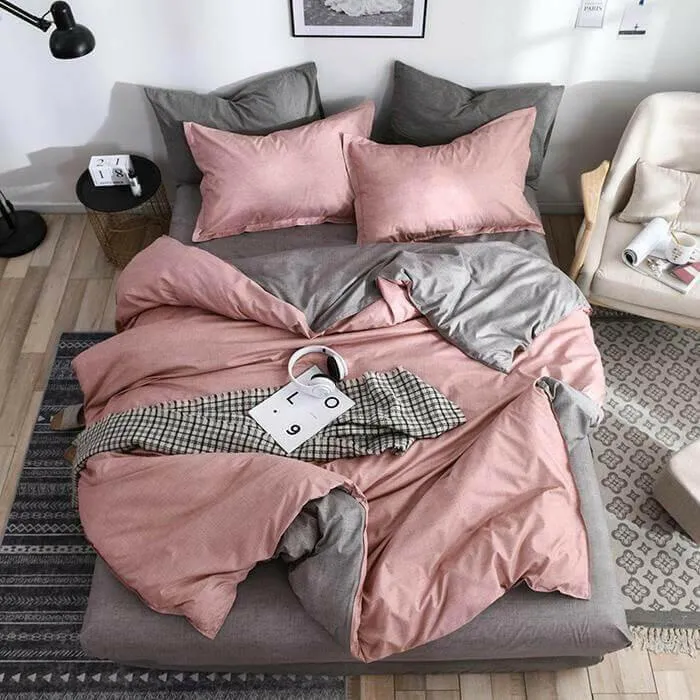 Two Tone DUVET Cover Set