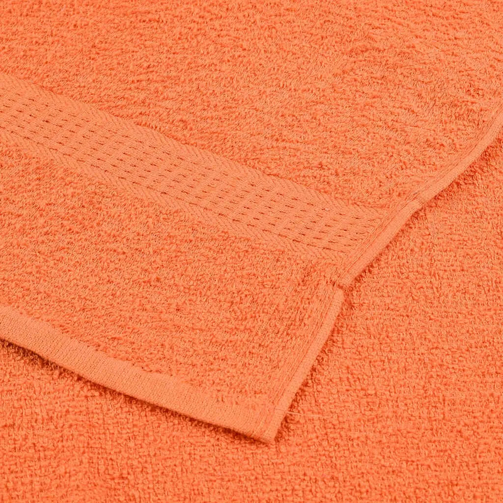 vidaXL 8 Piece Towel Set Orange 360 gsm 100% Cotton