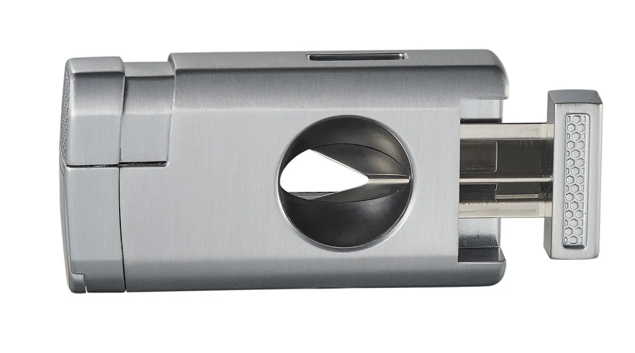 Visol Kamet V Cutter Silver Triple Torch Cigar Lighter