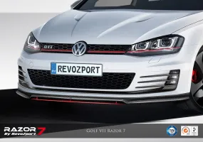 VW Golf VII Revozport Razor 7 Front Splitter