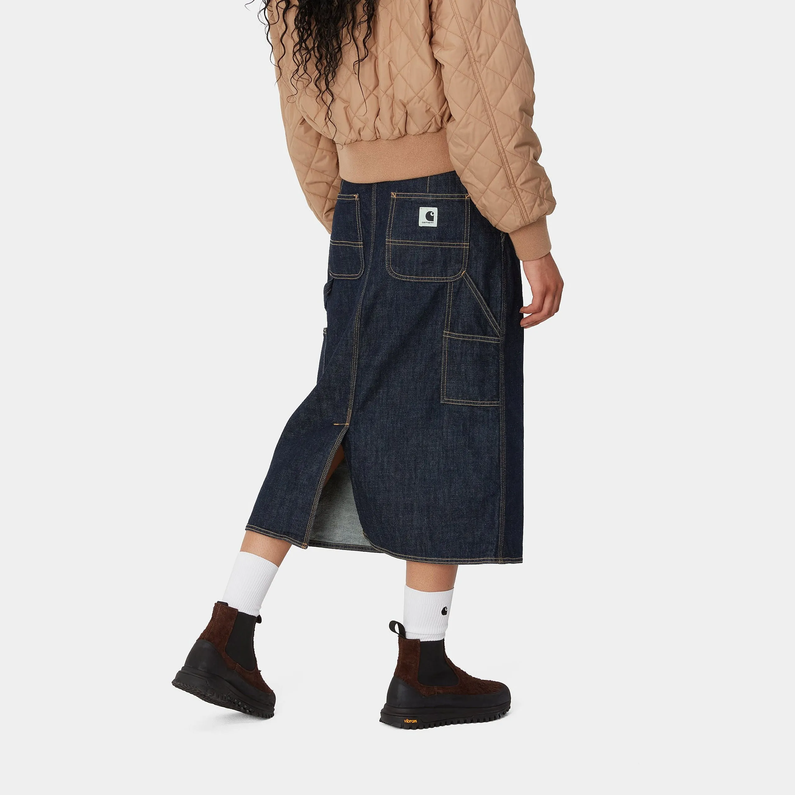 W' Single Knee Skirt / CARHARTT WIP / BLUE RINSED