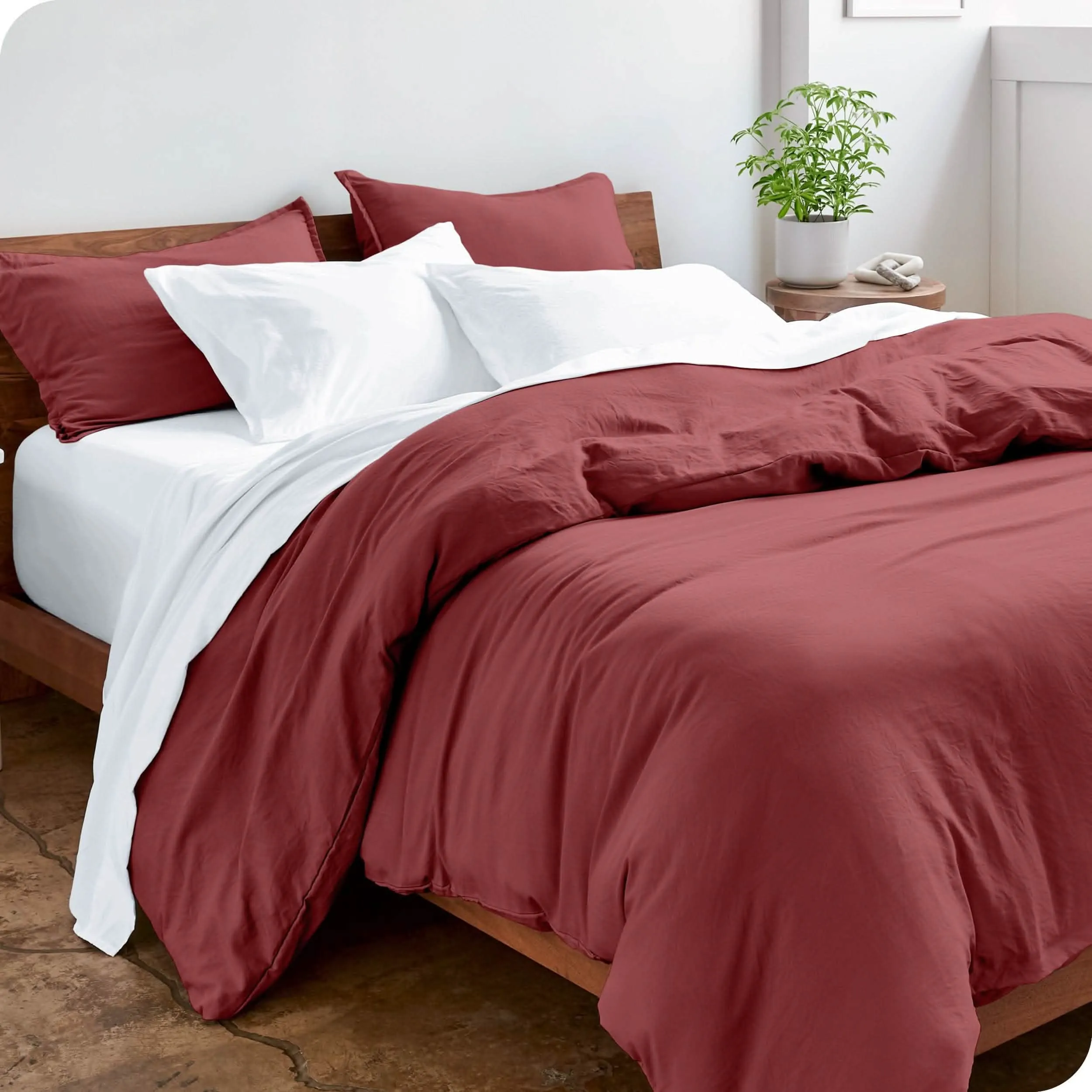 Washed Microfiber Duvet Cover & Sham Set